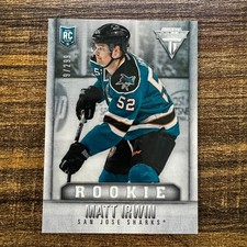 2013-14 Panini Titanium Matt Irwin #146 Retail Rookie #089/299 SJ Sharks RC