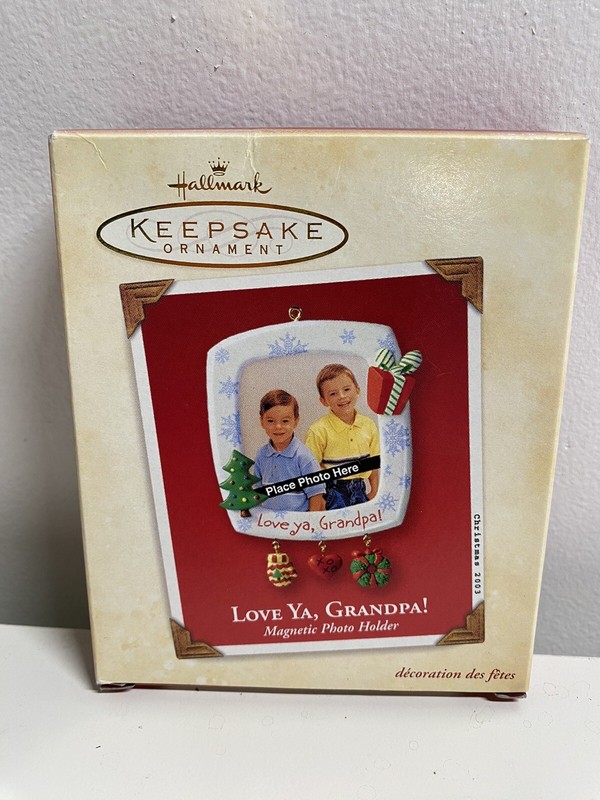 2003 Hallmark Keepsake Love ya Grandpa! Christmas Tree Ornament - NEW- READ