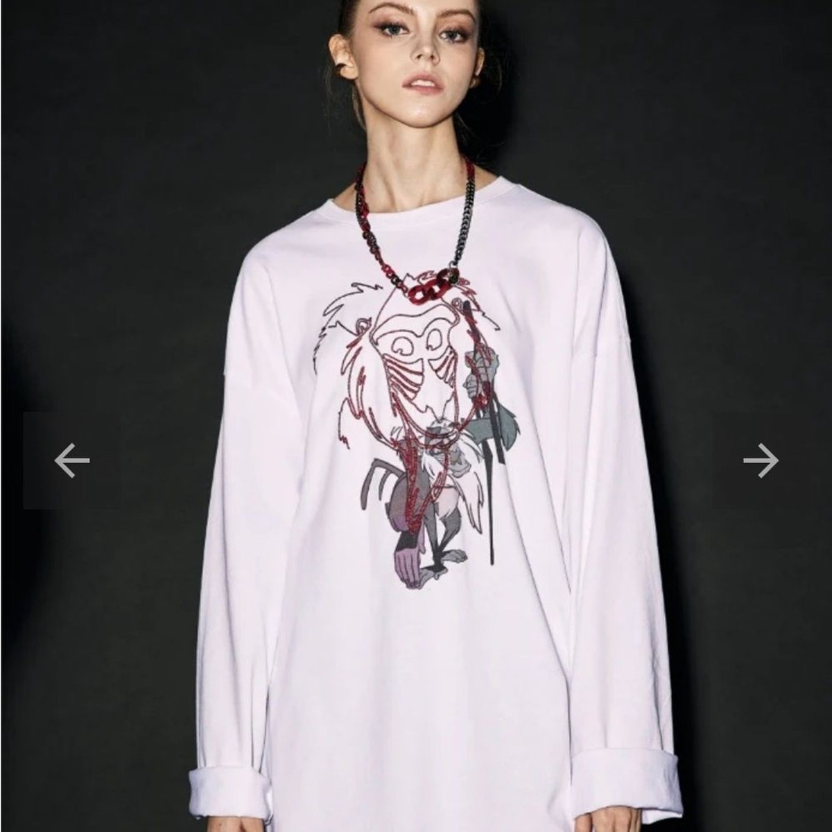 【MAISON MINED】(THE LION KING_RAFIKI)MANDRILLUS LONG SLEEVE NWT Maison Mined The Lion King Rafiki Mandrillus Long Sleeve
