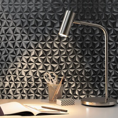 10M Wallpaper Black Hexagonal Star Sticker Peel and Stick Vinyl Business Decal
