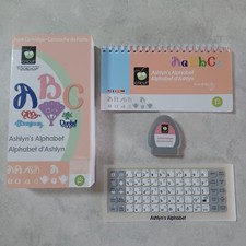 Cricut Font Cartridge Ashlyn's Alphabet Cartridge Keypad Overlay Booklet 29-0831