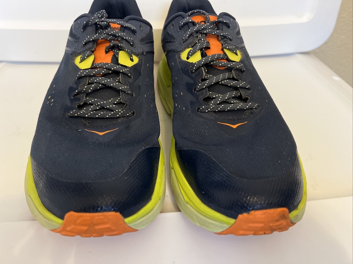 Hoka One One Challenger ATR 6 GTX Mens 12D Shoes Blue Yellow 