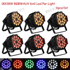 BECEN Lights 18X18W RGBWA UV 6IN1 LED PAR Light dj Disco Stage Lighting 6pcs/lot