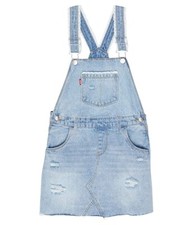 Levi's Girl's Blue Cotton Denim Fresh Water Relaxed Fit Jeans Skirtall Size 5