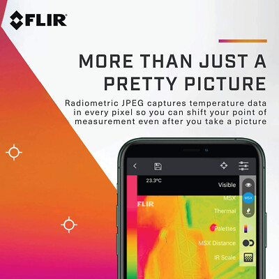 FLIR ONE Gen 3 iOS Thermal Imaging Infared Camera, MSX Image