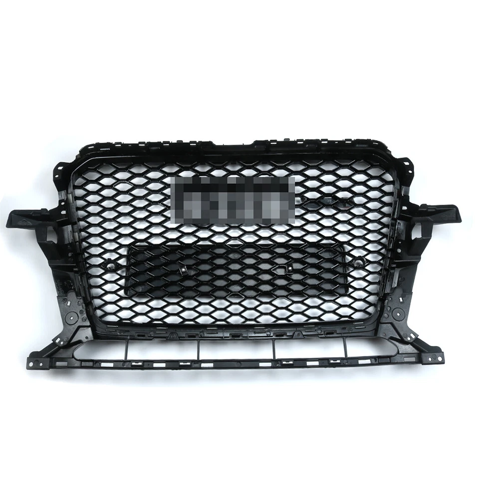 Parrilla hexagonal deportiva de malla de panal estilo RSQ5 brillante para Audi Q5 2013 2014 15 16 17 Foto 2 de 4