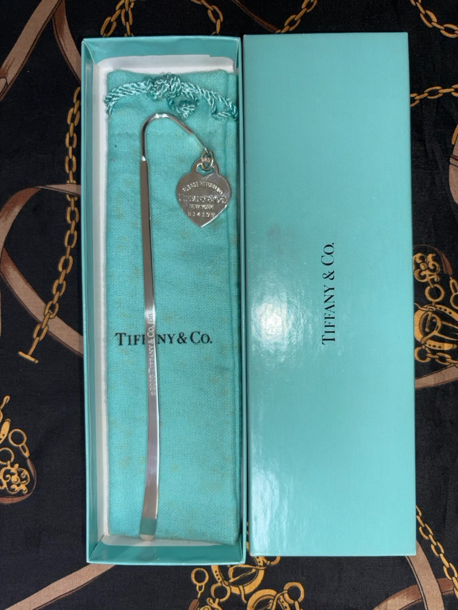 Tiffany & Co. Return to Tiffany Heart Tag Bookmark Silver 925 W