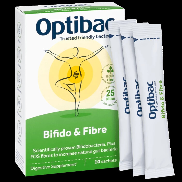 Optibac Probiotics Bifido & Fibre - 10 Sachets