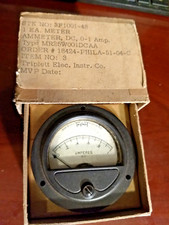 Vintage Triplet Gauge Ammeter DC Scale Model 221-T Steampunk