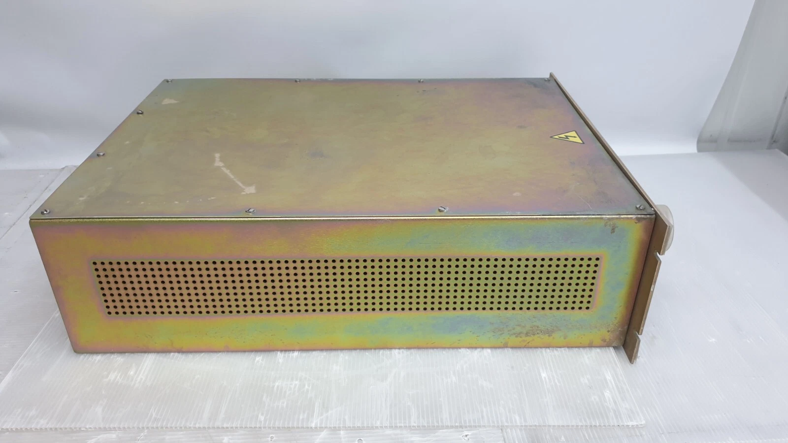 Other side of the MKS ASTeX SA86281 chassis showing the vent panel