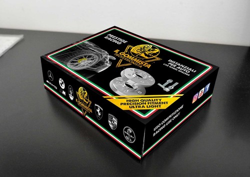 4 DISTANZIALI RUOTA 20 + 20 mm CON BULLONI NERI PER FIAT PANDA  / 4X4 / CROSS - Bild 2 von 4