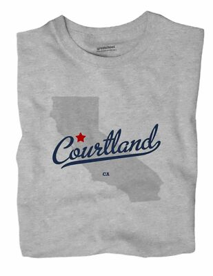 Courtland California CA T-Shirt MAP