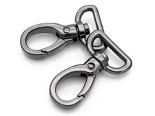4 PCS 3/4 Inch Swivel Push Gate Snap Hooks Lobster Claw Metal Clasps for Keyc...