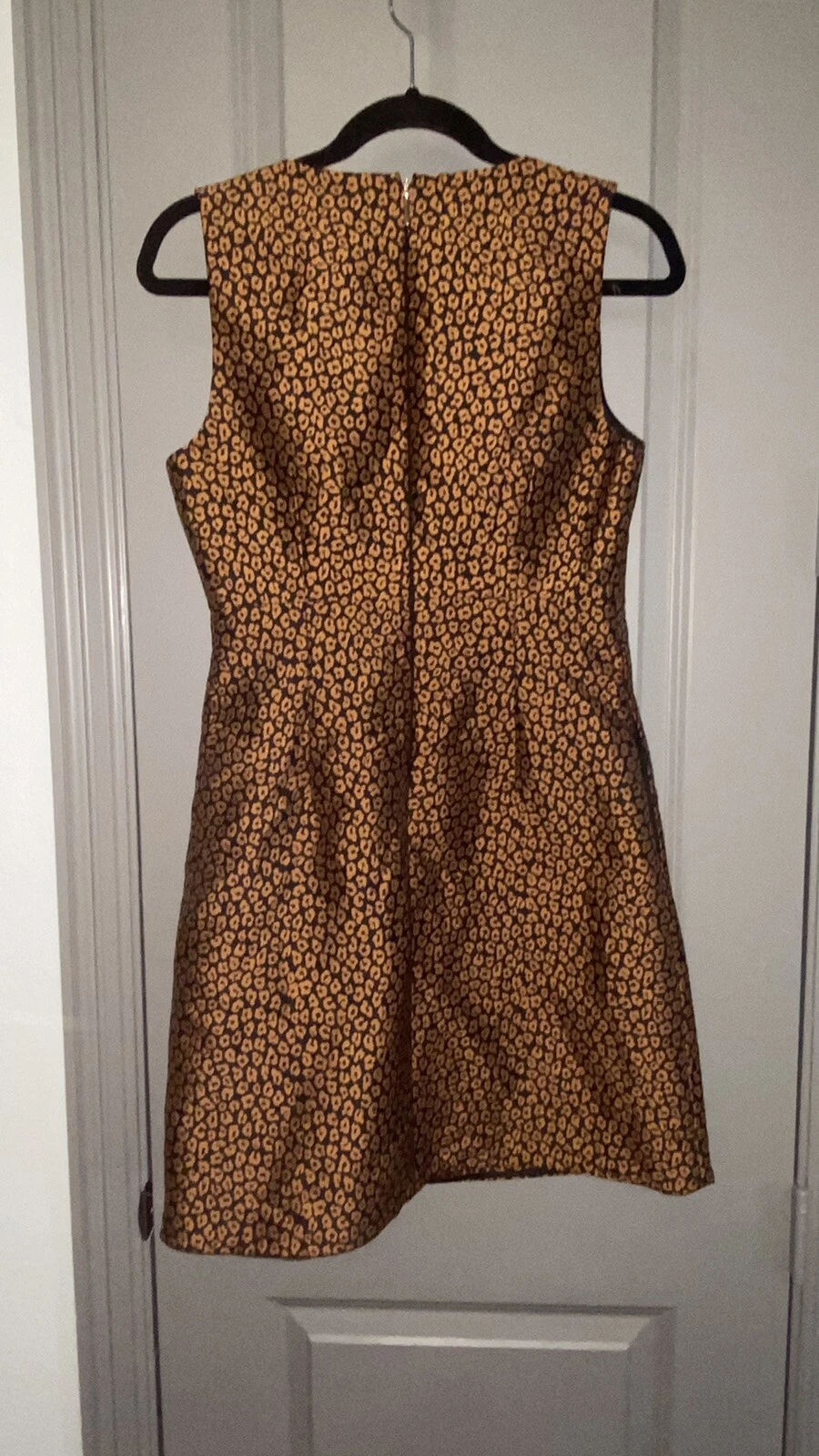 KATE SPADE Flora Abito senza maniche jacquard leopardato 4
