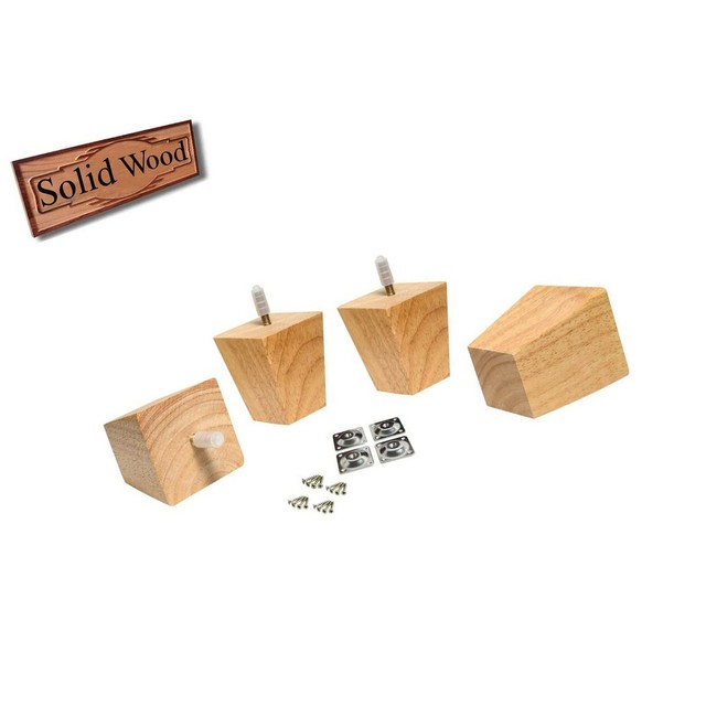 3 Inch Wood Furniture Feet Sofa/Couch/Chair Replacement Legs Risers