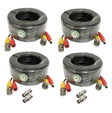 Premium Quality 4x100Feet Video and Power Cable for Lorex CCTV Security Cameras