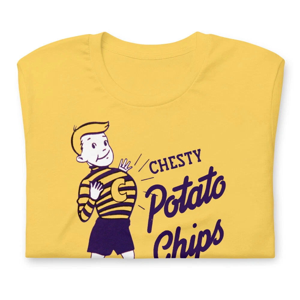 Cheesy Potato Chips Graphic T-Shirt Short Sleeve Unisex Tee