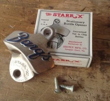 Barq's Root Beer Soda Bottle opener Starr X 2006 Cast Iron Wall Mount New in Box