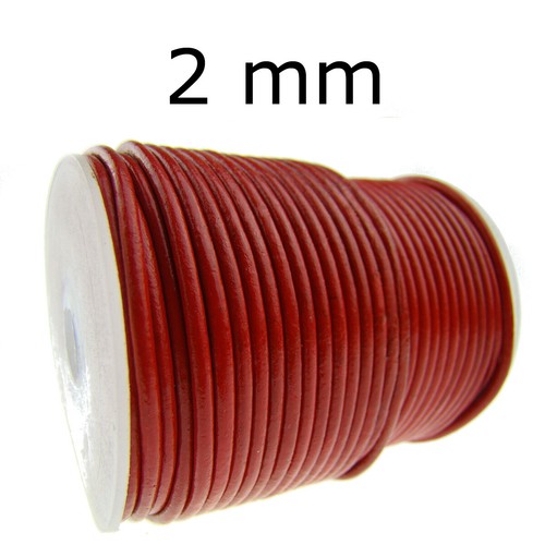 100 Meter Lederschnur Ø 1 / 1,5 / 2 / 3 mm Lederriemen, Lederband - Farbwahl - Bild 38 von 72