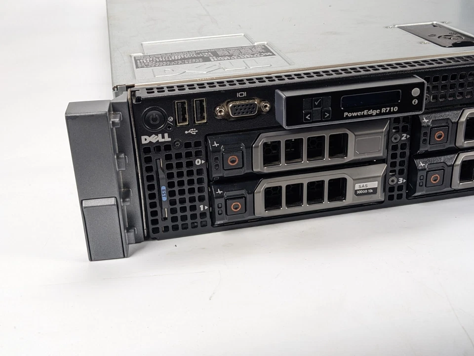 Dell PowerEdge R710 - 2x Xeon x5670 2.93ghz 12GB RAM 4x 500GB HDD - PSU ERRORS - Image 4 of 4