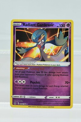 Pokemon TCG Radiant Gardevoir 069/196 SWSH11: Lost Origin Radiant Rare |  eBay