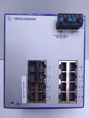 HIRSCHMANN RS20- 1600T1T1SDAUHH ETHERNET RAIL SWITCH 16 PORT 9.6-60VDC