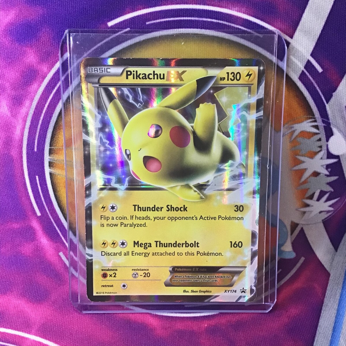 ピカチュウプロモ海外版 PSA9 Pikachu EX #XY174 2016 2016 Pokemon TCG Black Star Promo Pikachu EX Full Art Holo XY174