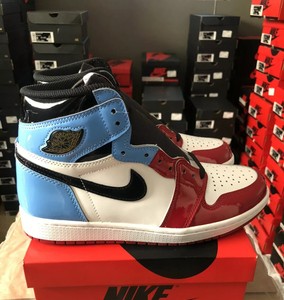 air jordan 1 retro high og blue and red