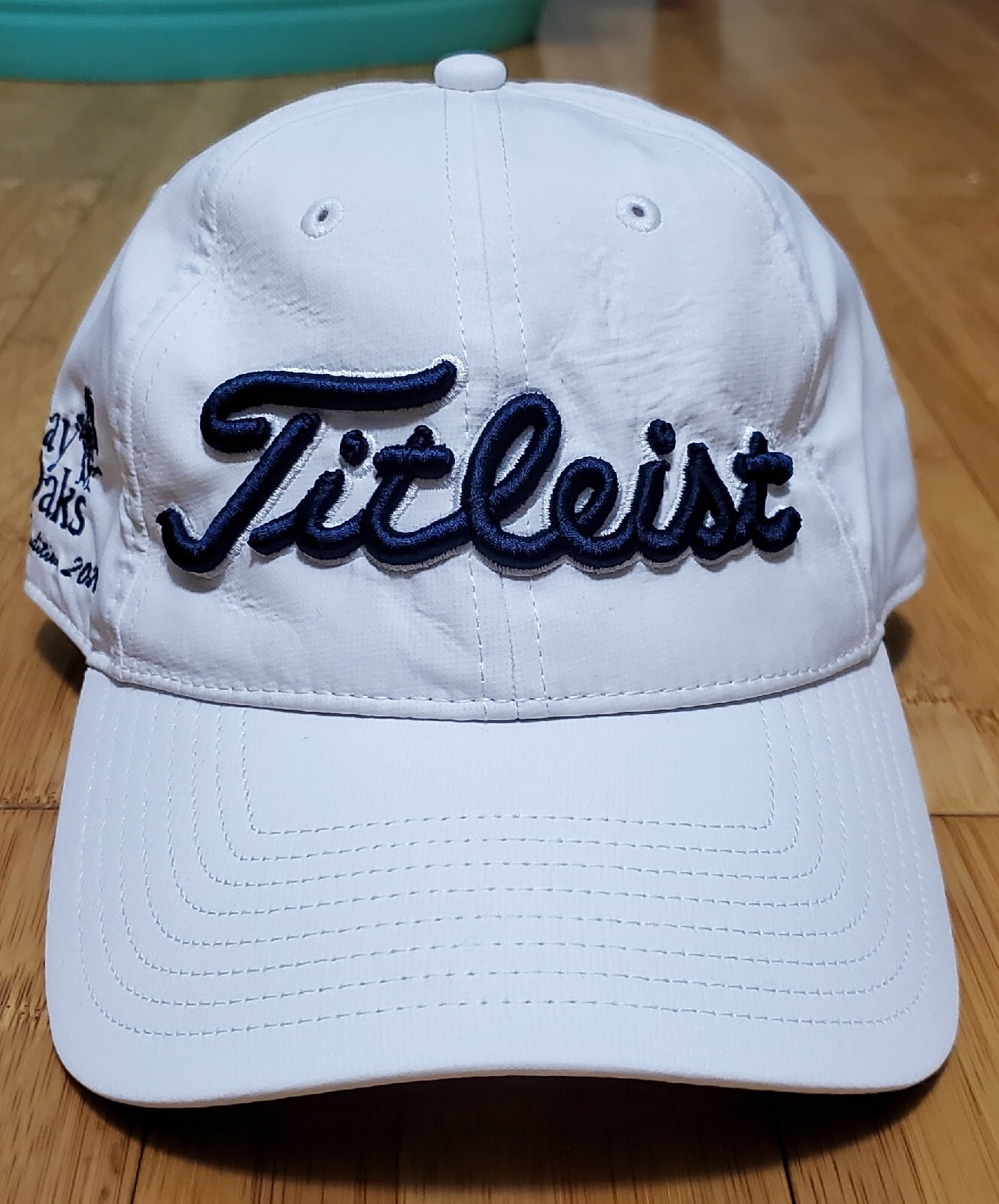 Titleist Hat Cap Strapback White Embroidered Logo… - image 1