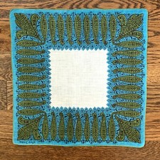    Vintage TAMMIS KEEFE Handkerchief UNUSED "BOETH" design