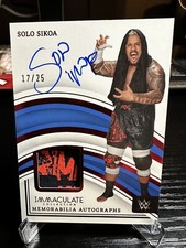 SOLO SIKOA 2023 WWE PANINI IMMACULATE COLLECTION - MEMORABILIA AUTOGRAPHS 17/25
