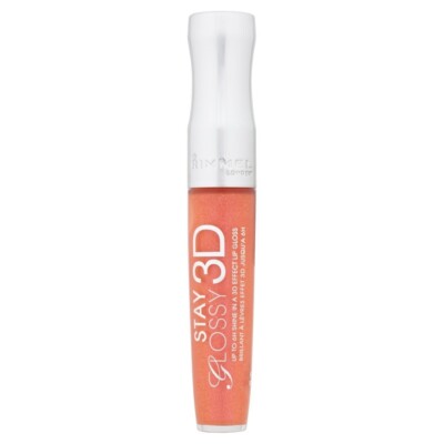 Rimmel London Stay Glossy 3D Lip Gloss .18 fl oz - 603 Lights, Camera, Action