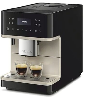 Miele CM 6360 Kaffeevollautomat - Obsidianschwarz/Cleansteel Metallic, 1500W