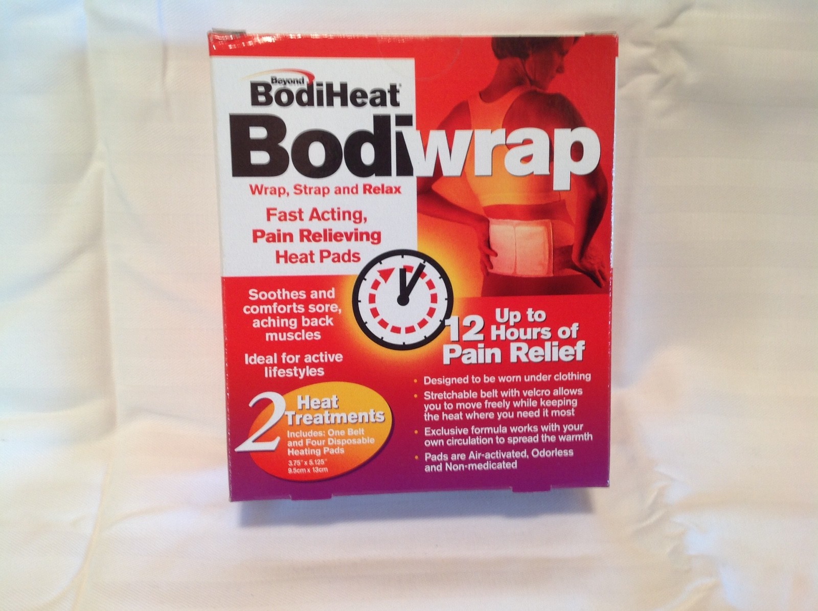 NEW OKAMOTO  1 PK/4 EA Beyond BodiHeat Pain Relieving Heat Pad, Back