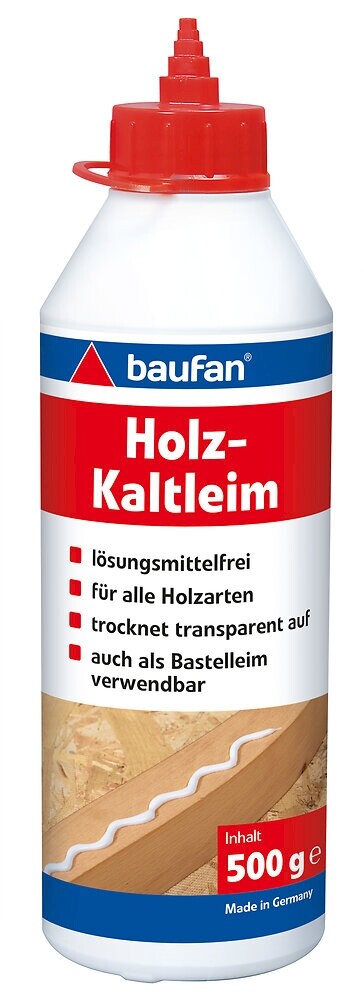 Baufan Cold Set Wood Glue D1 Transparent White Glue 500 g Bottle