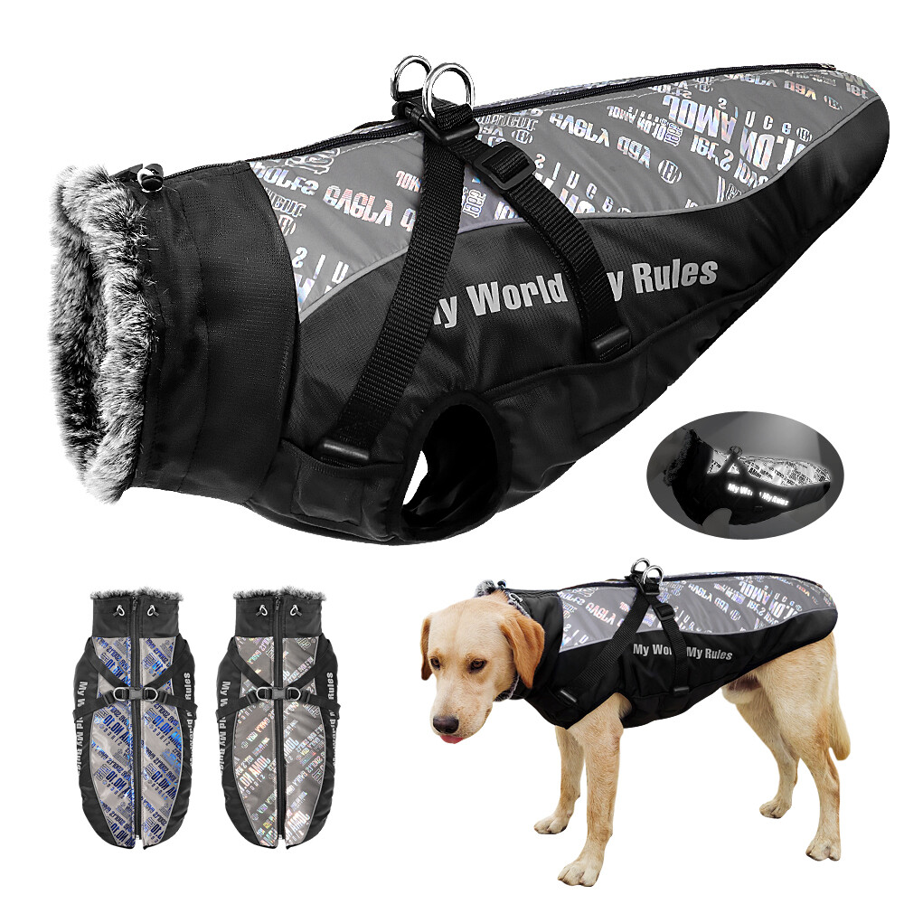waterproof dog coat with d ring