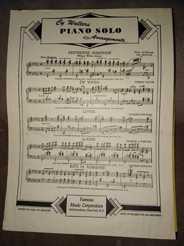 To Each His Own Vintage Sheet Music Olivia DeHavilland 1946 Piano - Picture 3 of 3