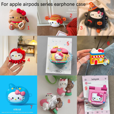 Cute Silicone Earphone Case for Apple Airpods 4 3 Pro 2 1 Shock Protection Case