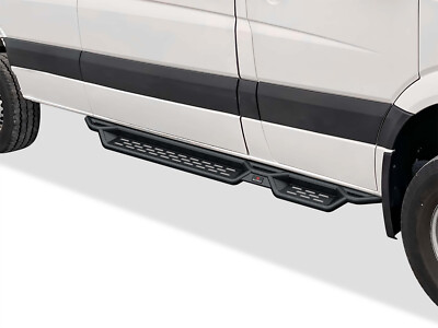 APS Black Side Step Nerf Bars For 10-24 Dodge Mercedes-Benz