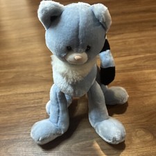 Animal Alley Toys R Us Blue Long Legs Cat Vintage 2000 Plush Stuffed 12"