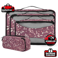 PackwüRfel Reise-Organizer Kompressions-GepäCk-Organizer RoséGold 4 StüCk