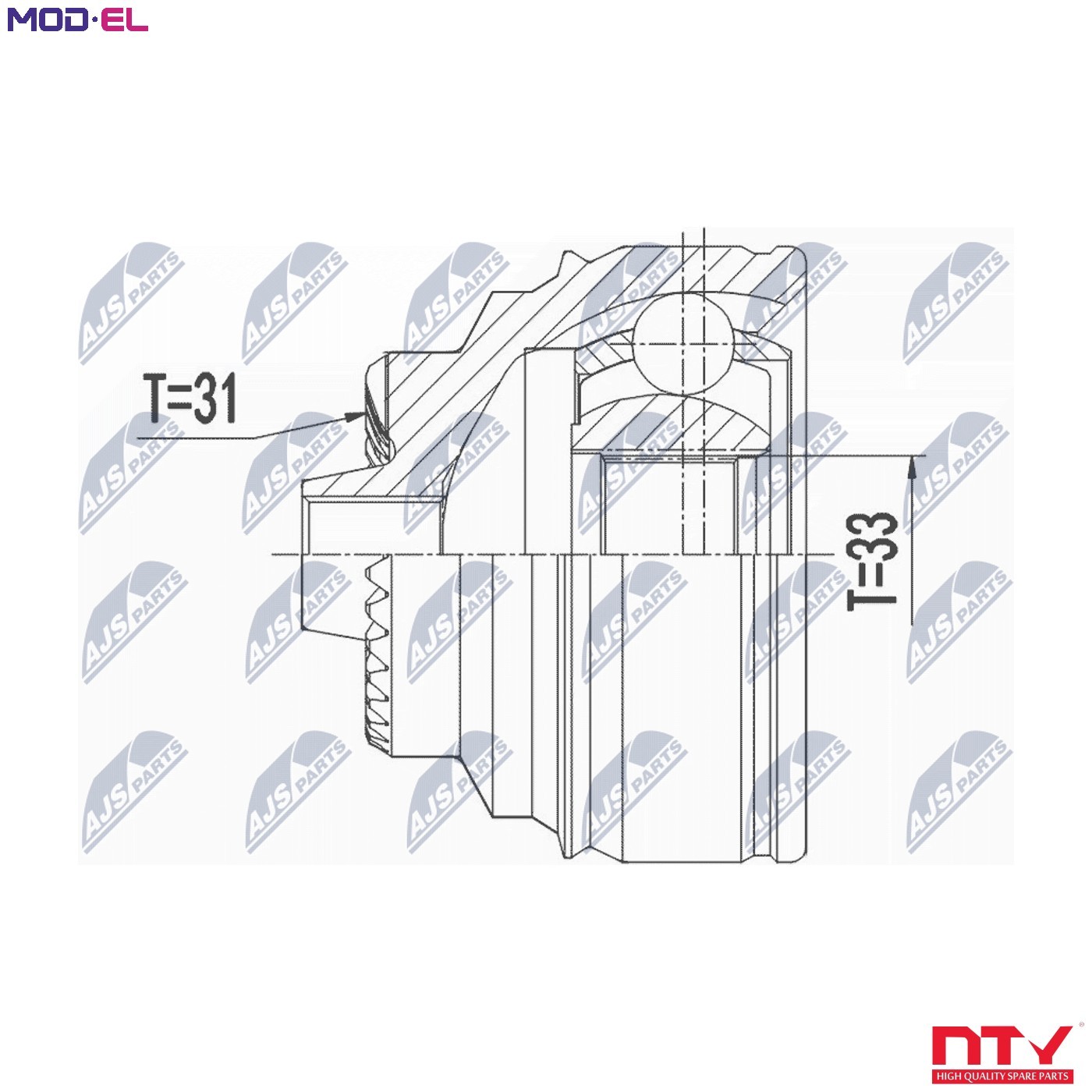 NPZ-BM-021 NTY Joint Kit, drive shaft for BMW,MINI - Image 14