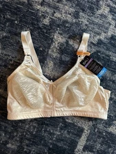 Bali Bra Double Support Spa-Closure Cream Comfort-U Wireless DF3372 Size42DD NEW