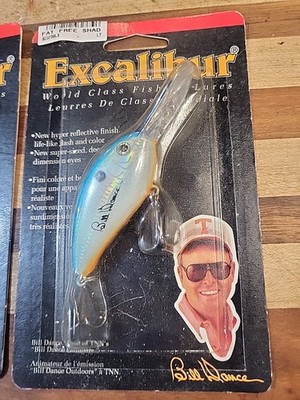 Leurre De Pêche Excalibur Crankbait Fat Free Shad Bill Dance, édition 1997, Neuf