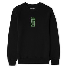 Image of Official Rick and Morty Warped Head Adults Sweatshirt - Black