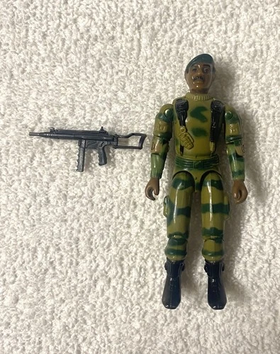 1982-83 Vintage GI Joe Cobra Lot Stalker Swivel Arm Figure 100% Complete O.G.