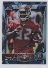 2015 Topps Chrome Rookies Hot Box Blue Diamond Refractor Dominique Brown 0f8
