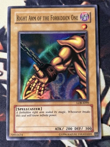 Yugioh: Right Arm Of The Forbidden One - LOB-E099 - Ultra Rare - Unlimited - MP