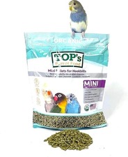 TOP's Parrot Food Mini Pellets for Hookbills Non-GMO Peanut Soy Corn Free 1lb