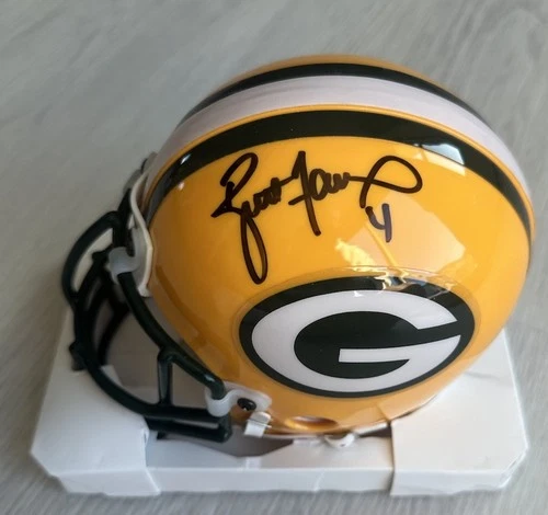 Brett Favre Signed Green Bay Packers Mini Helmet Autograph Authentic